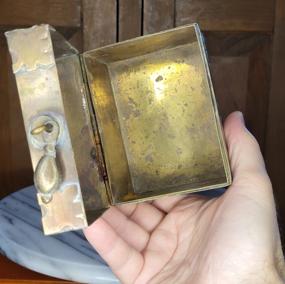 Vintage Brass Trinket Box - Picture 14 of 14